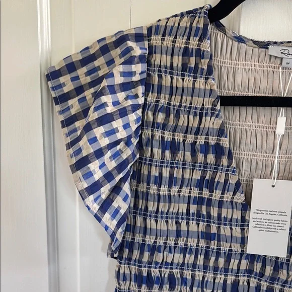 NWT RAILS CLEMENTINE DRESS in Lagos plaid - Picture 3 of 6